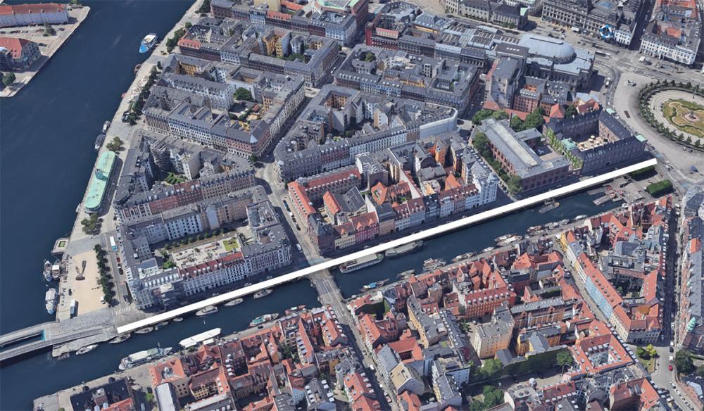 nyhavn, luftfoto, inderhavnsbroen