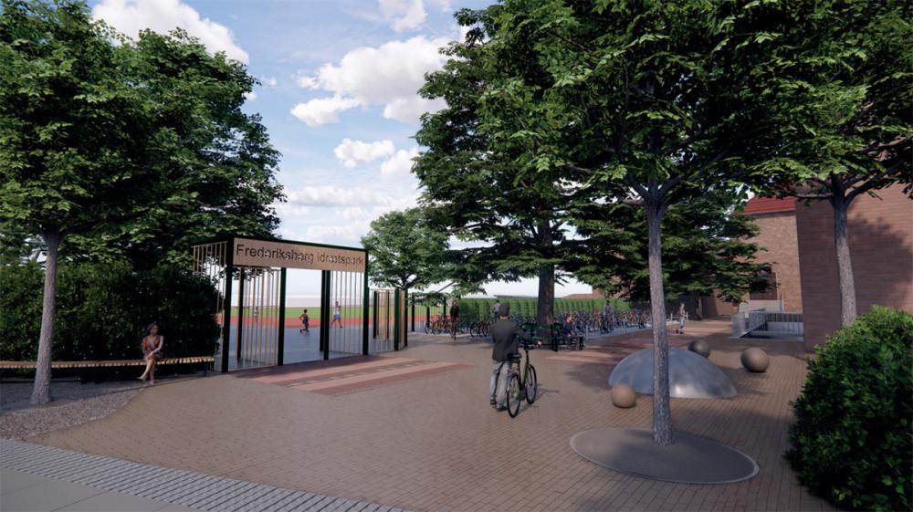 idrætspark, 1:1, rendering