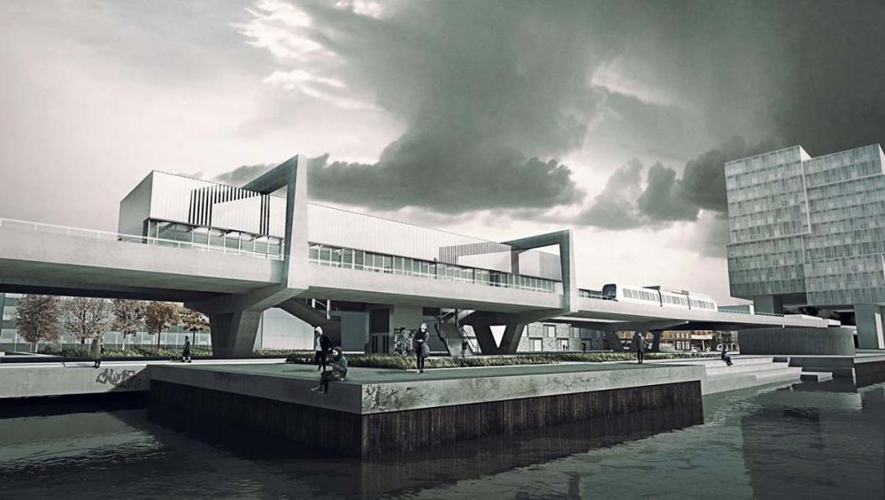 orientkaj højbanestation