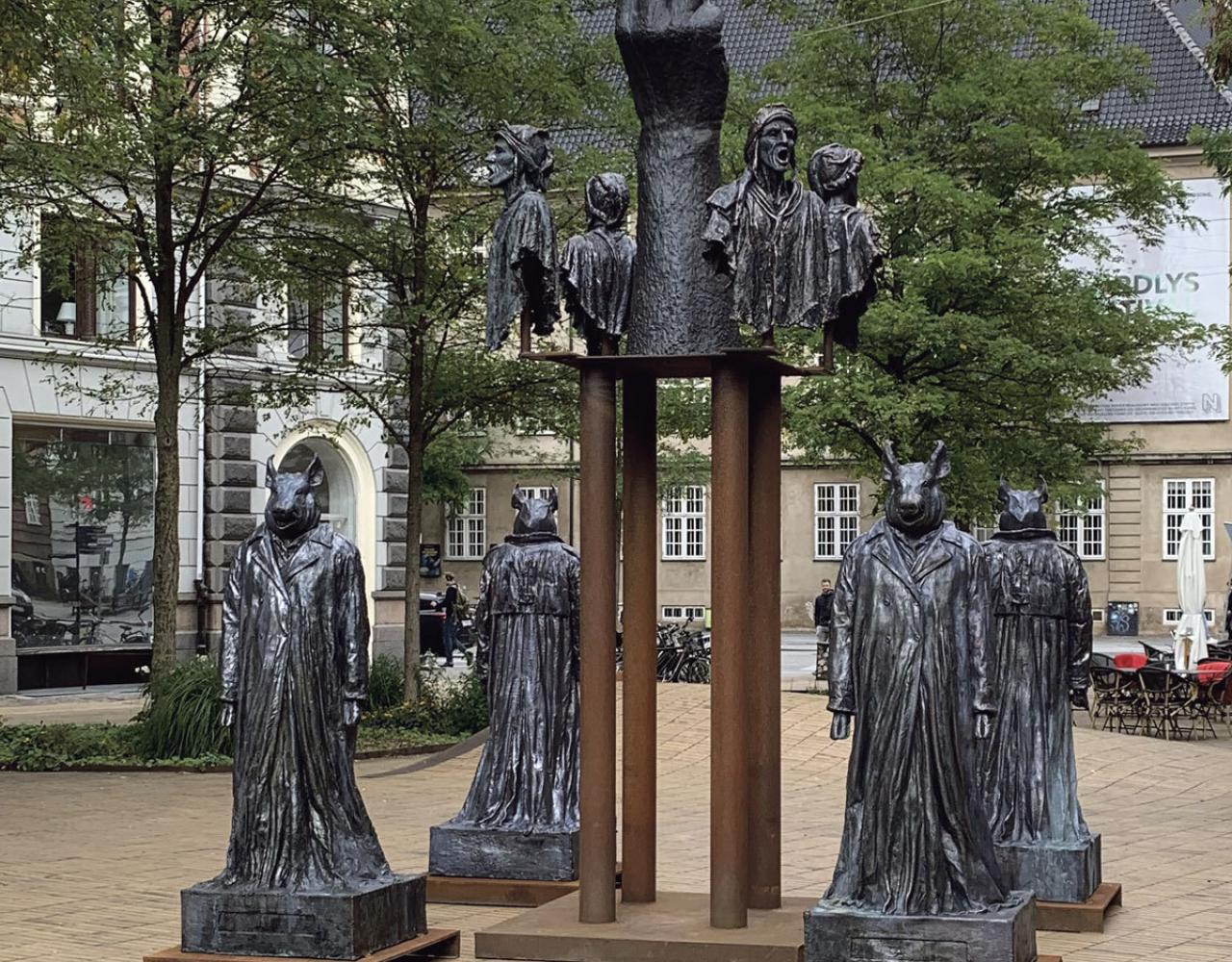 Dantes Plads, skulptur, kunst