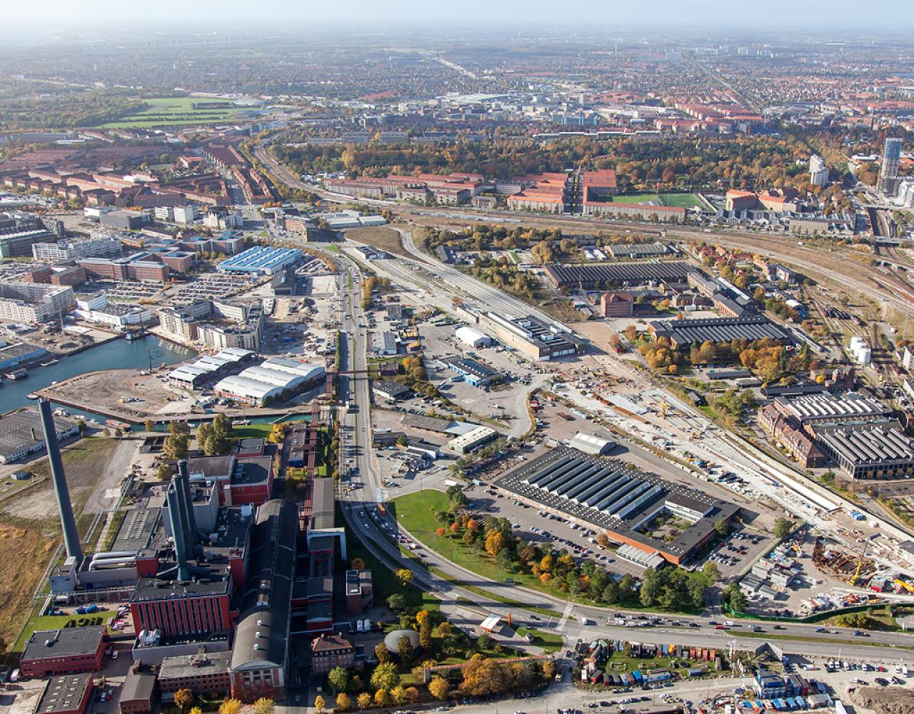 godsbaneterrænet luftfoto