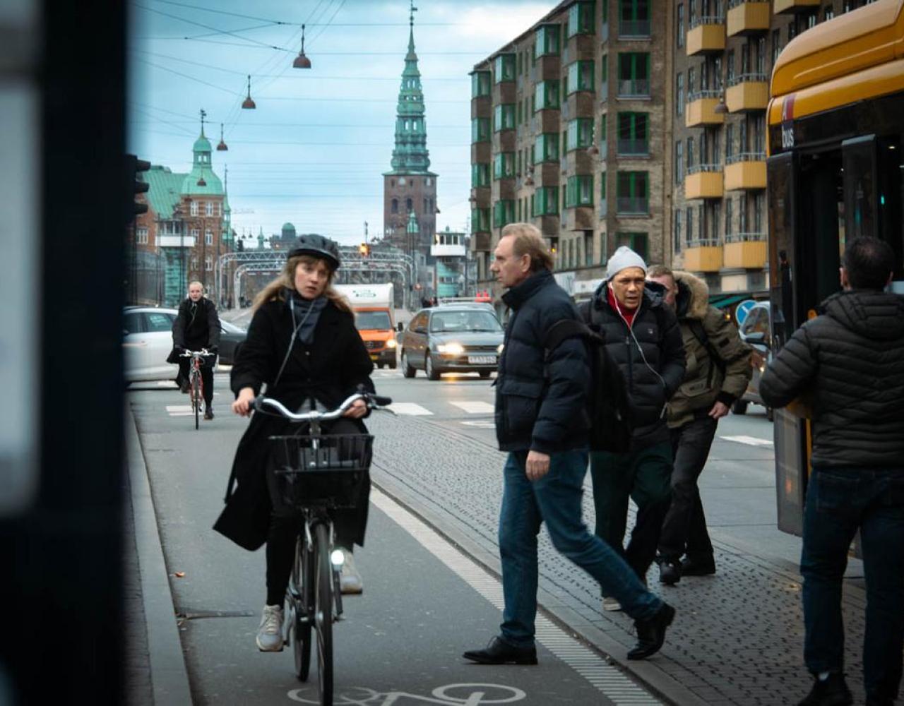 torvehade cykel bus fodgængere
