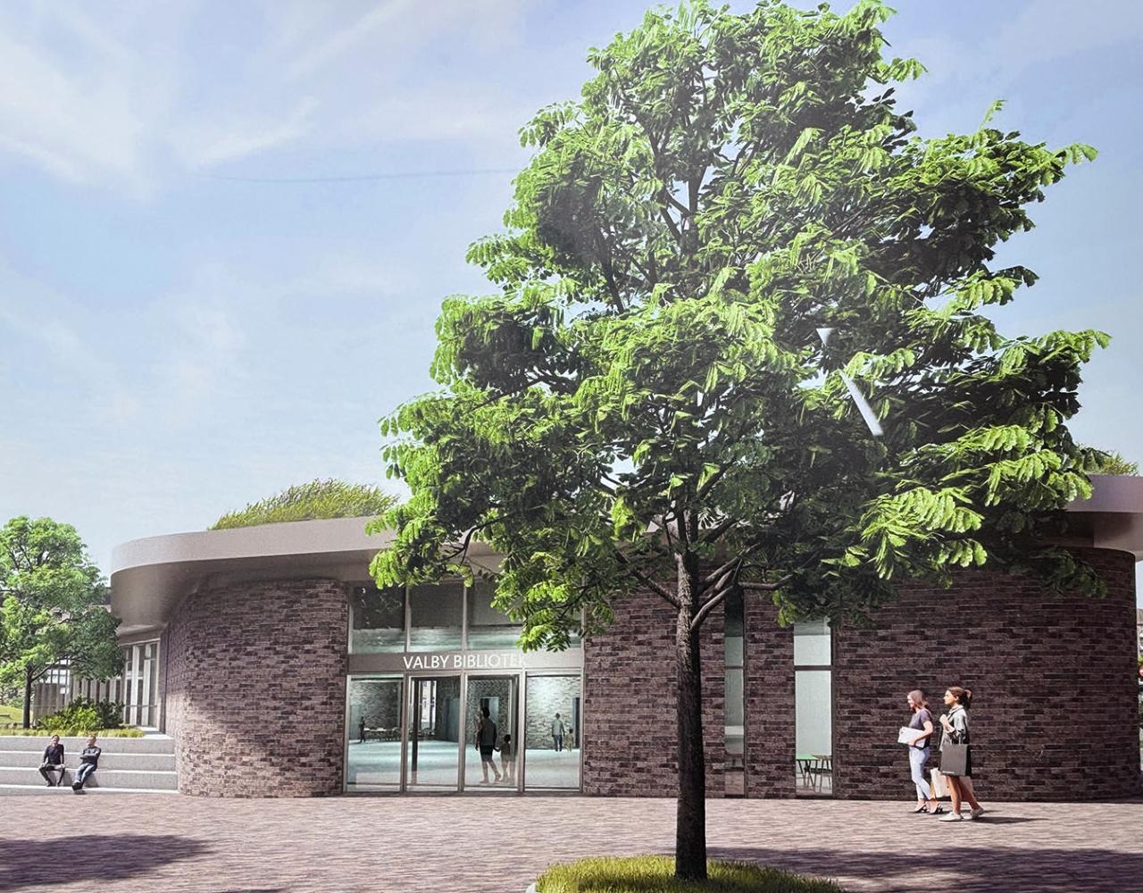 Valby Bibliotek, byrum, nybyggeri, Hanne Varmings Plads, Toftegårds Plads 