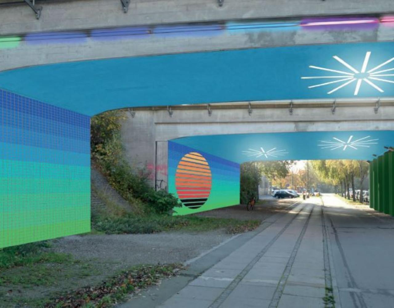 ny planlagt kunst ved Sjælør Station